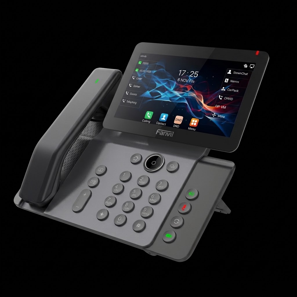 Téléphone IP fixe avec combiné sans fil — liberté de mouvement au bureau
